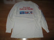 Vintage Hanes Label PEPSI LIGHT DIET PEPSI CAFFEINE FREE (MED) Long Sleeve Shirt