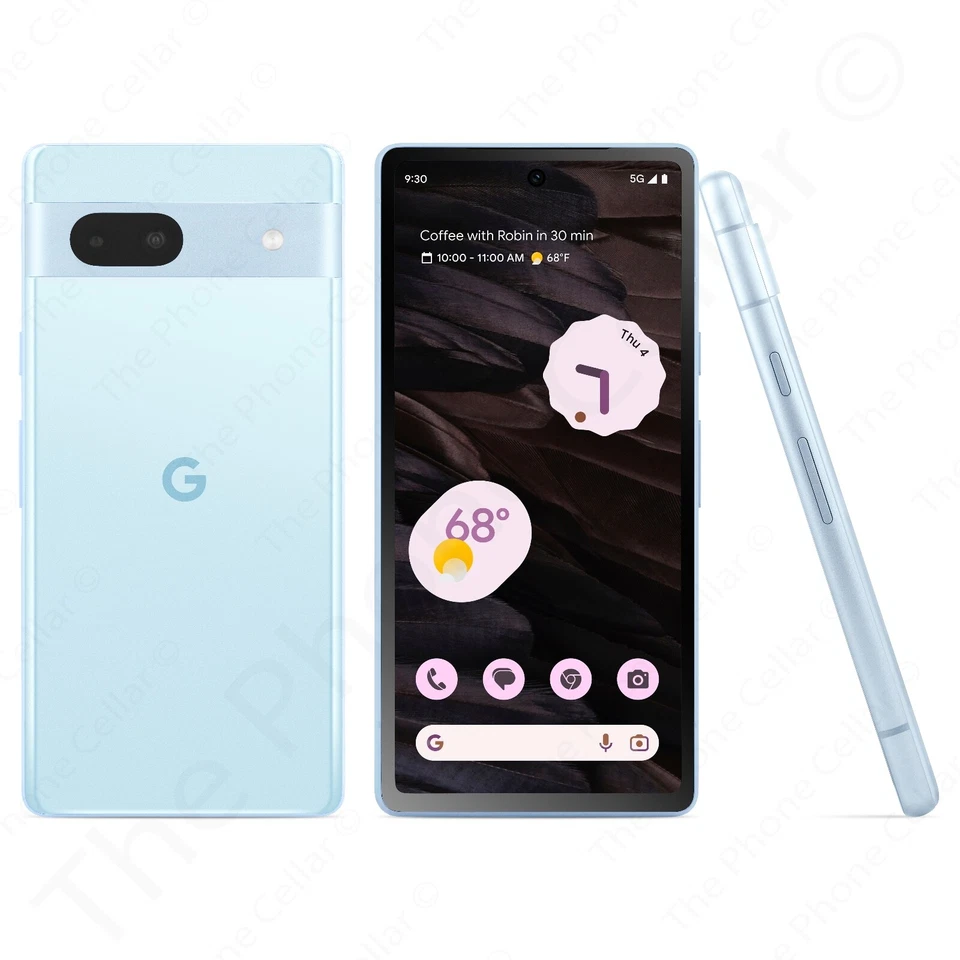 Google Pixel 7a 128GB Unlocked GA04275US 6.1” FHD+ 64MP NFC WiFi 5G Dual SIM Sea