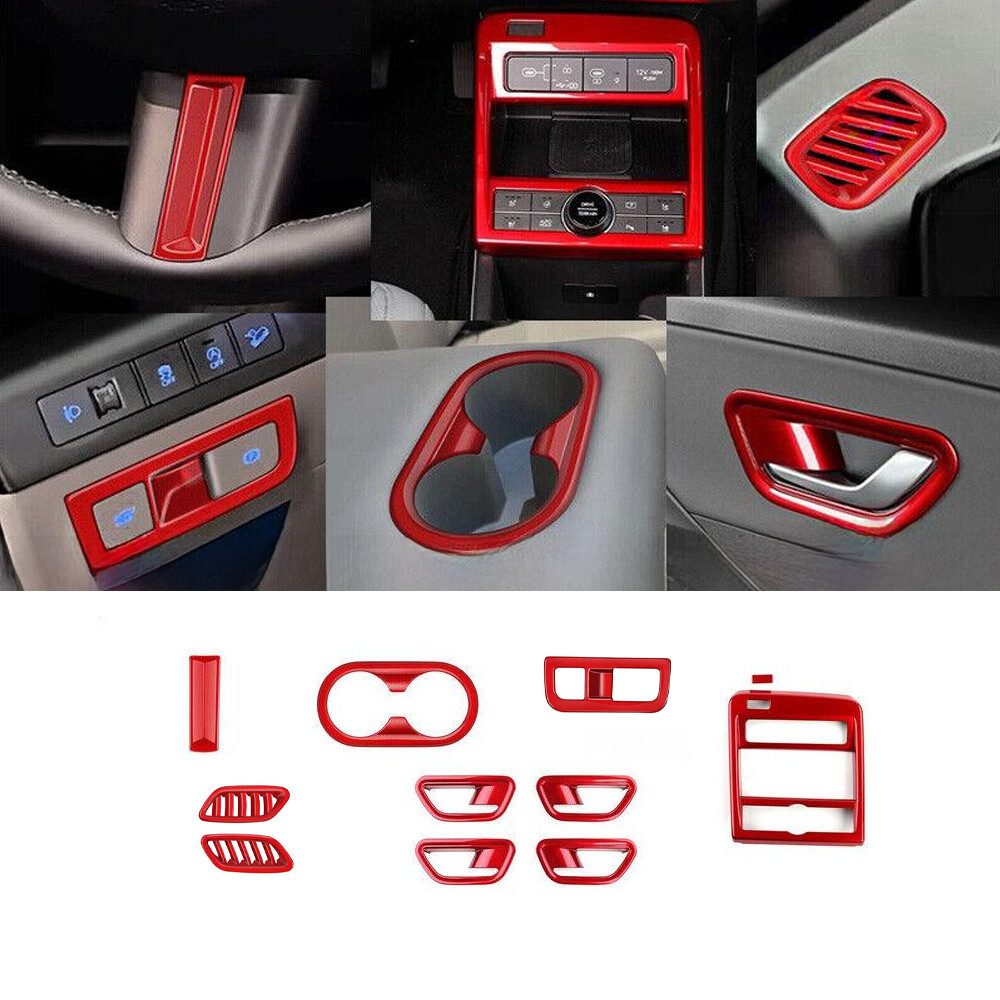 Car Interior Full Set Decoration Cover Trim For Hyundai Kona 2024