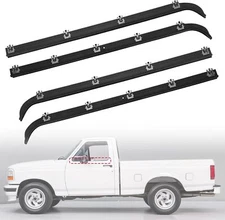 Door Window Seal Belt Weatherstrip Kit （4PCS）For 1987- 1997 Ford F150 F250 F350