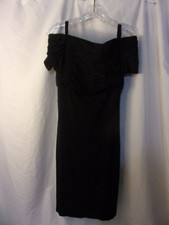 Vintage 1980s Arnold Scassi Nights Little Black Dress (4) Classic VGC