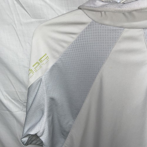 Adidas Athletic Mens Golf Jacket Size Medium Gray Zip Front Long Sleeve Running - Picture 11 of 12
