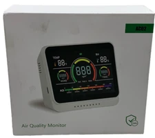Air Quality Monitor AC02 Type-C Indoor Home 13-in-1 PM1/PM2.5/PM10/TVOC/ Black