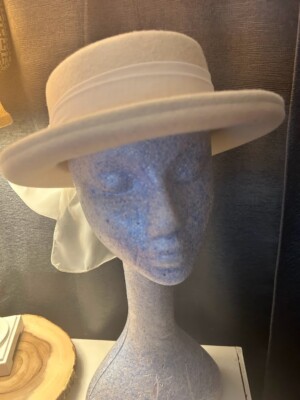 Vintage Delisa Hat Off White - Beige Felt Fashion Wedding | eBay