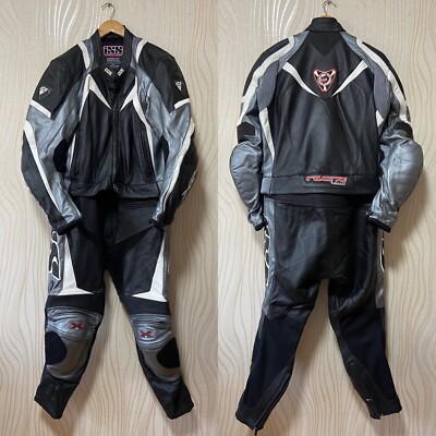 IXS RACING SUIT MOTORCYCLE COMBI LEATHER sz 285
