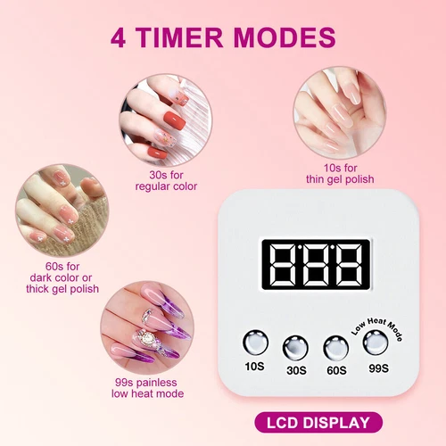 UV LED Nagel Lampe 220W Trockner Gel Politur Licht Maniküre Salon Aushärtung SUN X7 Max - Bild 7 von 12