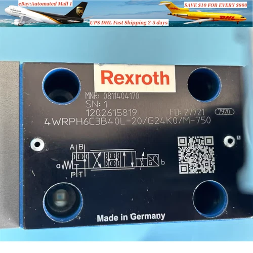0811404170 4WRPH6C3B40L-2X/G24K0/M-750 REXROTH valve DHL Shipping