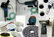 Countertop Polishing & Grinding Set concrete stone granite marble diamond tools