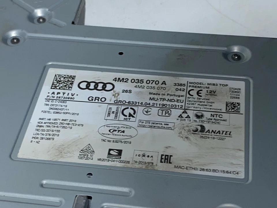 MULTIMEDIA NAVI RECHNER AUDI Q7 Q8 4M NAVIGATION MIB 3 4M2035070 A CARPLAY DAB - Bild 3 von 3