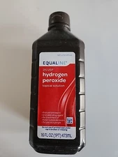Equaline 3% Hydrogen Peroxide Liquid Antiseptic/Pack of 6/16fl oz each bottle