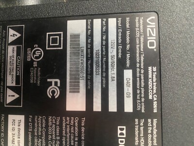 Vizio Smart TV mother board plus