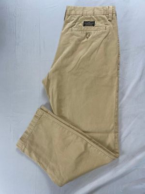 Banana Republic Flat Front 100% Cotton Gavin Chino Pants. Men's
