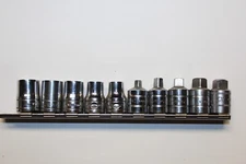 SNAP-ON TOOLS 3/8" Drive SAE Internal/External Pipe Plug Socket Set 3/16-3/8"