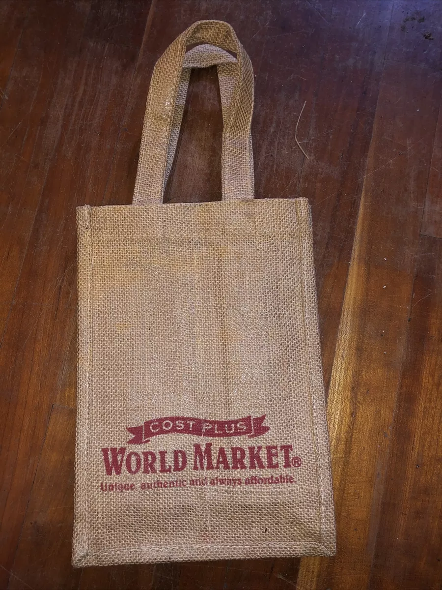 Two Bottles Burlap Bag Jute Wine Gift Bag Bag Cost Plus World Market