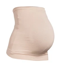 New Destination Maternity Seamless Belly Band X-Large Light Taupe 4-Way Stretch 