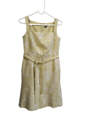 slim fit dress slacks Ann Taylor LOFT Sage Green Cotton Empire Waist Dress main image 1