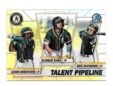 2020 Bowman Chrome Baseball Talent Pipeline Oakland Athletics #TP-OAK NRMT