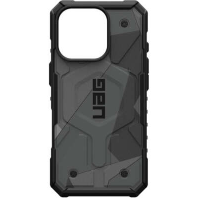 Handyhülle für iPhone 16 Pro UAG Case Cover Futeral Etui Tasche Grau-schwarze