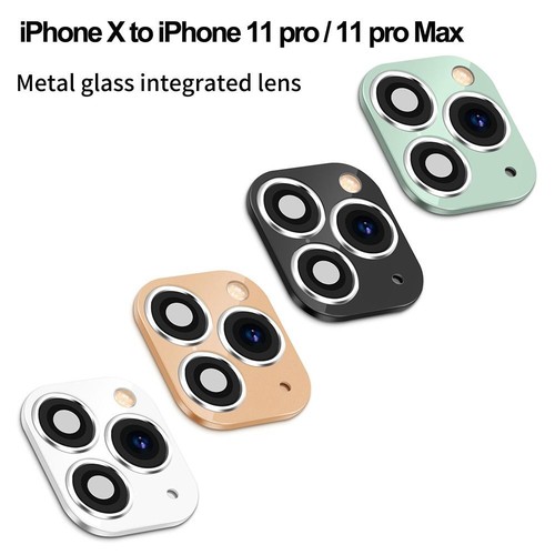 XR X to iPhone 11 Pro Max Cover Case Seconds Change Fake Camera Lens Sticker - 第 1/13 張圖片