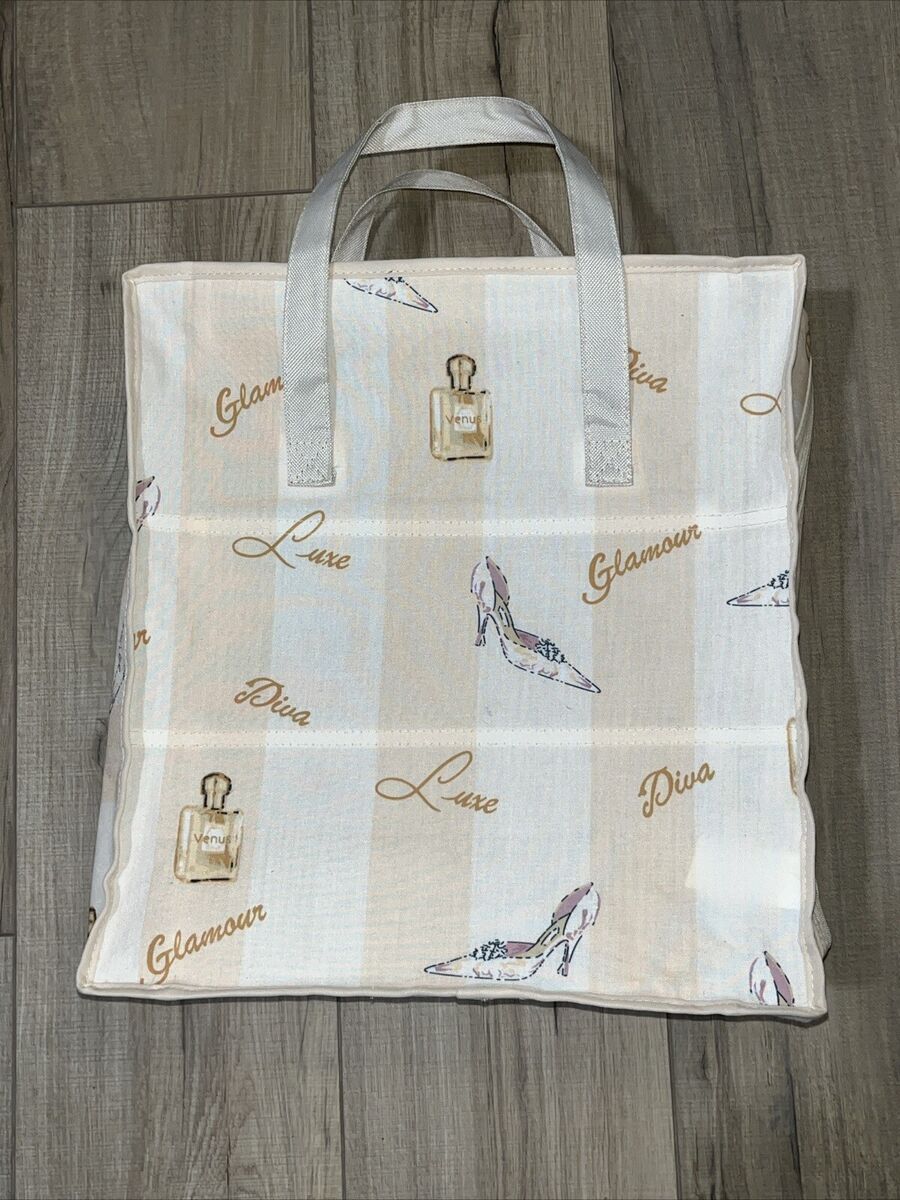 Striped Women's TCHIBO Certified Merchandise Travel Shoe Bag Tote