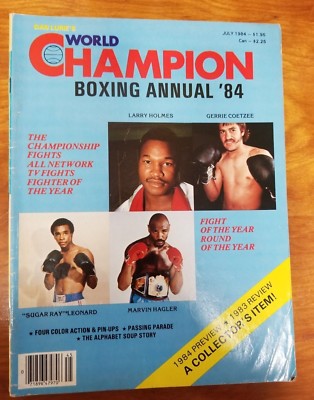 Vintage July 1984 CHAMPION BOXING ANNUAL '84 Magazine (FC19-2) | eBay