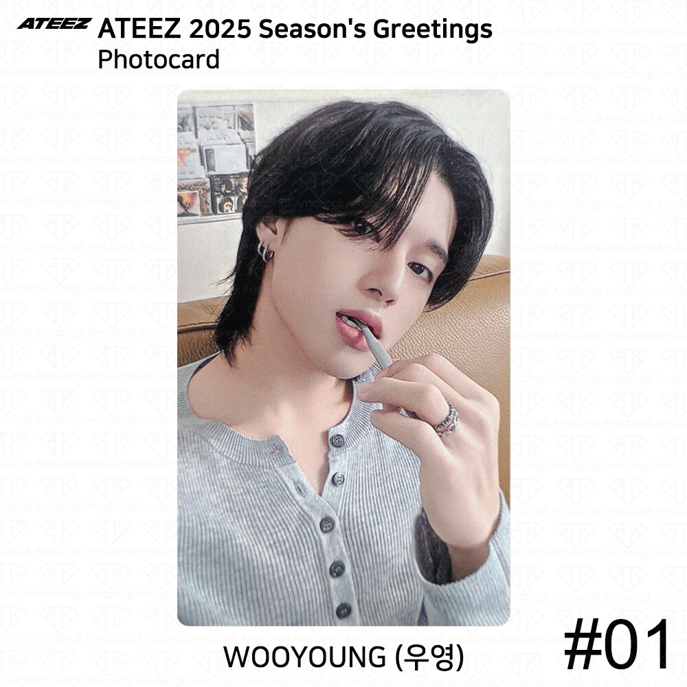 ATEEZ 2025 Season's Greetings Photocard ID Photo Making DVD