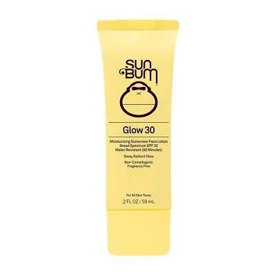 Sun Bum Glow 30 Sunscreen Face Lotion SPF 30, 59 ml, UK SELLER