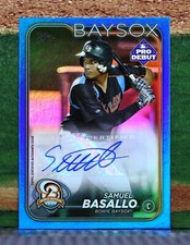 SAMUEL BASALLO  -  2024 TOPPS PRO DEBUT AUTOGRAPH BLUE FOIL #PD146