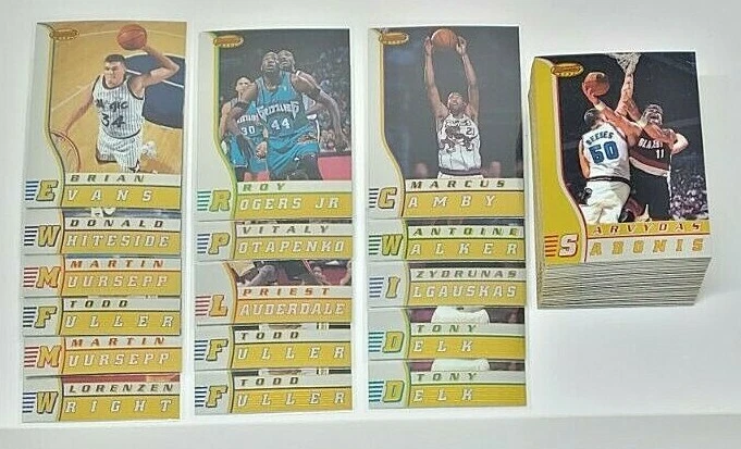 (79) 1996 BOWMANS BEST BASKETBALL LOT STARS RC'S MARCUS CAMBY RC WALKER SET MINT