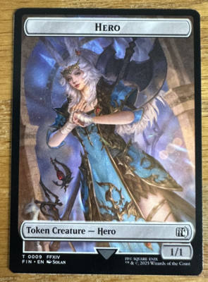 MTG Final Fantasy Token, Hero 0009 / Elemental 0021 | eBay