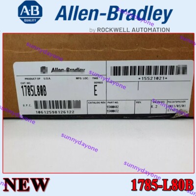 New 1785-L80B /E Rev K01 F/W Rev D PLC-5 Processor Allen Bradley 1785-