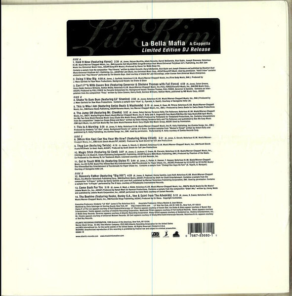 米2discs LP Lil KIM La Bella Mafia 7567835721 ATLANTIC /00520 米2LP Lil KIM La Bella Mafia 7567835721 ATLANTIC /00520