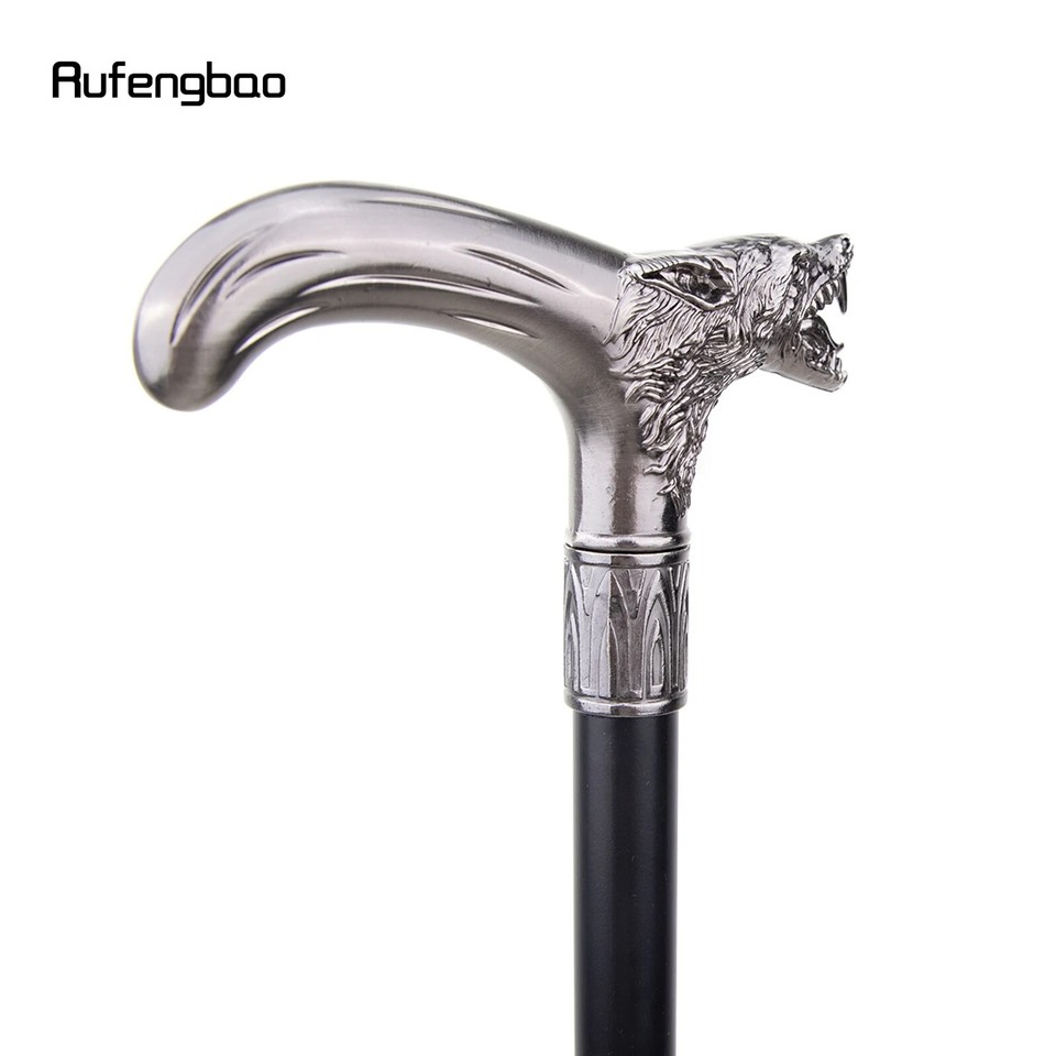 Wolf Head Biting Walking Cane Fashion Decorative Walking Stick Cane