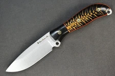 Busse Custom Mountain Duty .165” Satin INFI G10 Grexed Pine Cone in Resin Handle