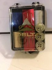 N.O.S. DELTA  Airlines New Sewing Kits Needle Thread Buttons in Case Gift 