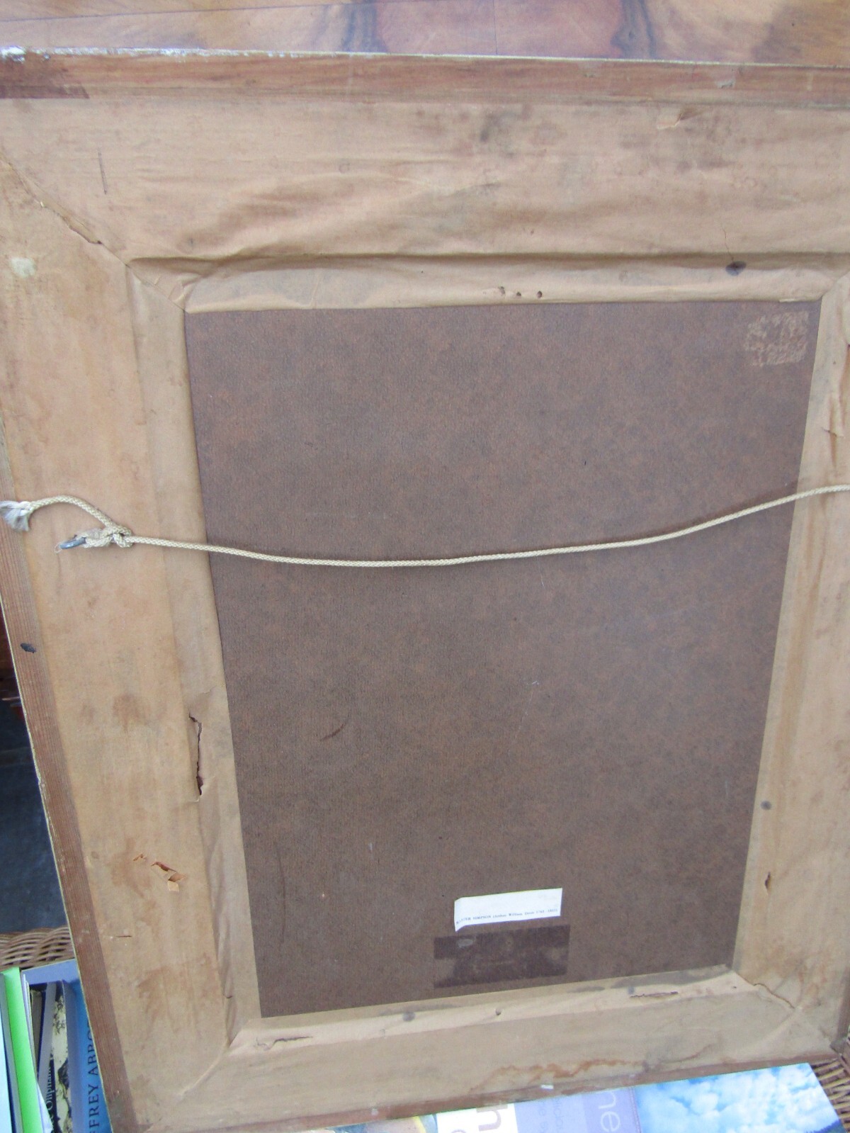 old wooden picture frame large and ornate. eBay