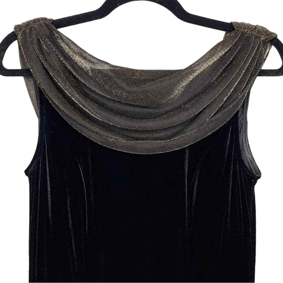 Vintage J. Ribkoff Couture Joseph Ribkoff Black Velvet Low Vintage J. Ribkoff Couture Joseph Ribkoff Black Velvet Low