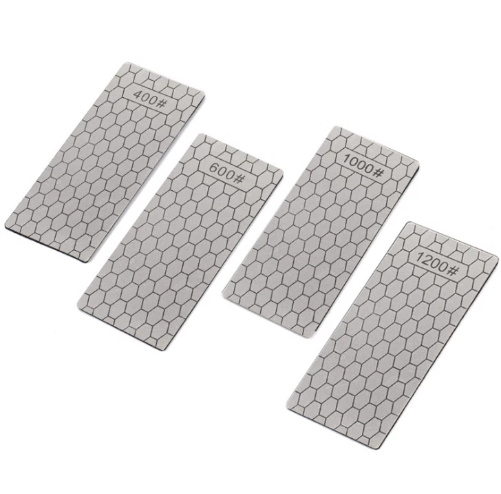 3PCS Diamond Plate Knife Sharpening Stone Whetstone #400 #600 #1000 #1200 new