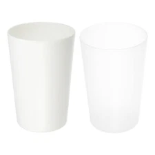 VOCOSTE 2pcs Bathroom Toothbrush Tumblers PP Cup for Bathroom 4.92''x3.03''