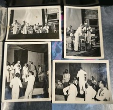 Vintage 40s WW2 U.S Navy Sailor Ceremonial Music Event Photograph Lot Face Paint