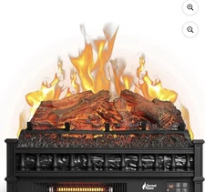 TURBRO 707-98-152A Electric Fireplace - Black