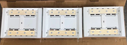 Lot of 3 GE Lighting Albeo LED Luminaire Modular Bay Lighting ABV3 Series 14”L