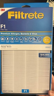Filtrete F1 3M premiun Allergen, Bacteria Virus True HEPA Air Purifier Filter
