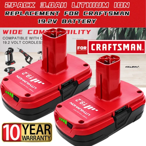 2Pack For CRAFTSMAN 19.2 VOLT C3 LITHIUM DIEHARD BATTERY PACK 315.PP2011 3.0Ah