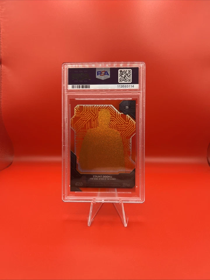2024 TOPPS STAR WARS HIGH TEK COUNT DOOKU IMPERIAL - ORANGE MAGMA PSA 9 - Image 2 of 2