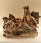 Mccoy Brown And Green Quail Glazed Planter