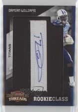 2010 Panini Threads Rookie Class 317/440 Damian Williams #163 Auto 0b2