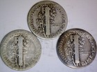 1928 1928d & 1928s Mercury Dime Coins 90% SILVER NICE 3 Coin LOT    NR — photo 2