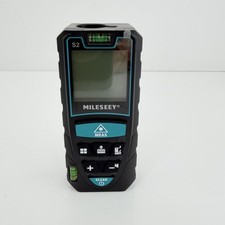 Mileseey S2 Laser Distance Meter 50m Range Digital Handheld Tool Black Teal