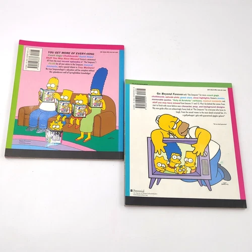 The Simpsons Forever & Beyond Forever Collectible Paperback Illustrated Book Lot - Picture 2 of 2